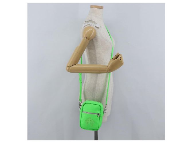 Borsa a spalla Takamini in pelle Chrome Hearts verde argento autentica 165377SM - vista 33