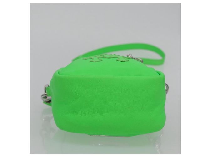 Borsa a spalla Takamini in pelle Chrome Hearts verde argento autentica 165377SM - vista 5