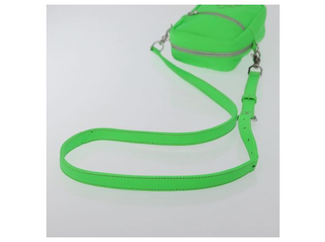 Borsa a spalla Takamini in pelle Chrome Hearts verde argento autentica 165377SM - vista 7