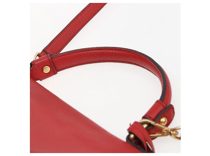 Borsa MCM in pelle rossa e oro Auth bs33111 Rosso D'oro - vista 14