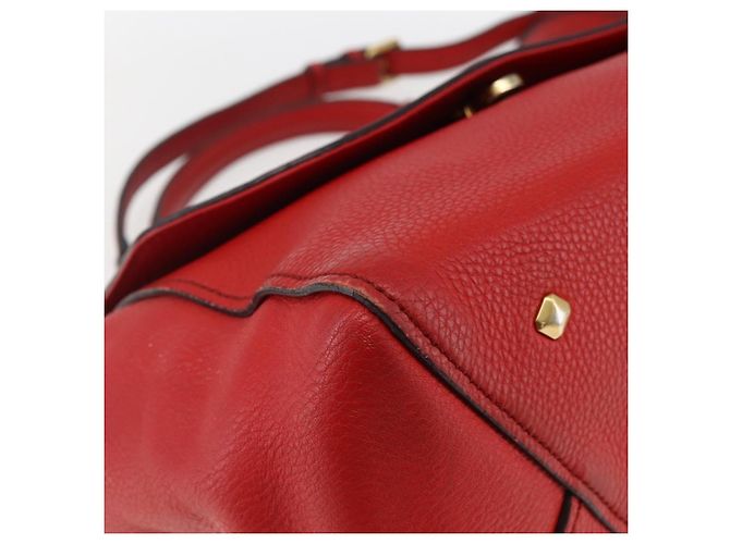 Borsa MCM in pelle rossa e oro Auth bs33111 Rosso D'oro - vista 16