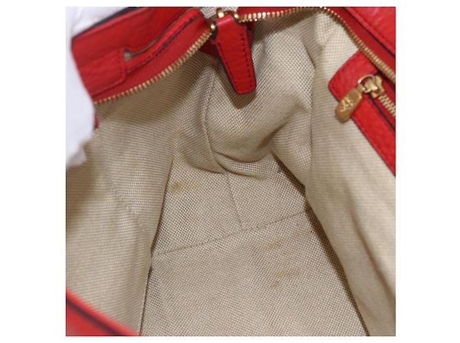 Borsa MCM in pelle rossa e oro Auth bs33111 Rosso D'oro - vista 24