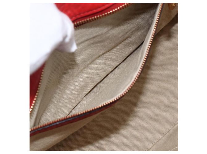 Borsa MCM in pelle rossa e oro Auth bs33111 Rosso D'oro - vista 25