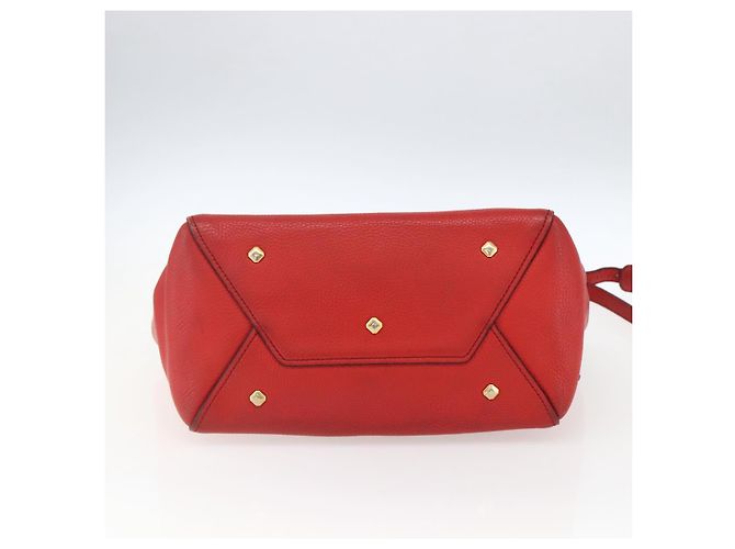 Borsa MCM in pelle rossa e oro Auth bs33111 Rosso D'oro - vista 5