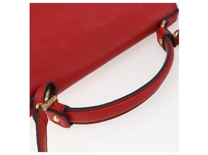 Borsa MCM in pelle rossa e oro Auth bs33111 Rosso D'oro - vista 7