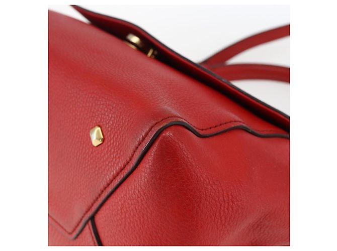 Borsa MCM in pelle rossa e oro Auth bs33111 Rosso D'oro - vista 9
