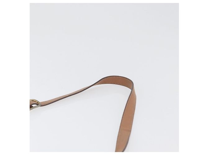 Céline CELINE Macadam Canvas Schultertasche aus PVC-Leder Braun Gold Auth 172285 Golden - Ansicht 8