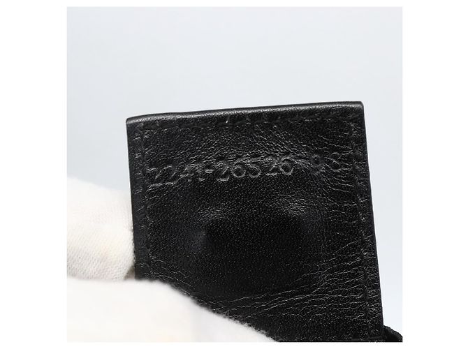 Borsa a mano FENDI in nylon nero e oro Auth fm5150 D'oro - vista 12