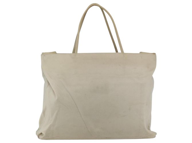 Borsa Tote PRADA Nylon Beige Argento Auth 173539 - vista 2