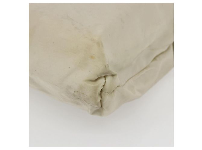 Borsa Tote PRADA Nylon Beige Argento Auth 173539 - vista 9