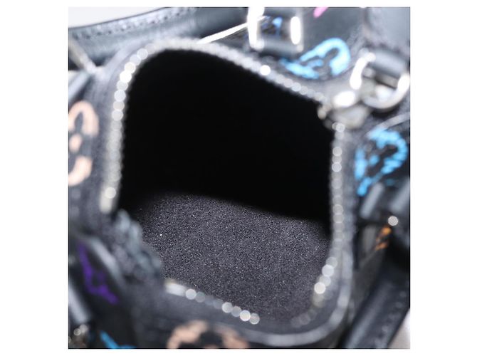 LOUIS VUITTON Multicolor Micro Speedy Taschenanhänger Schwarz M02459 LV Auth 168038SM - Ansicht 10
