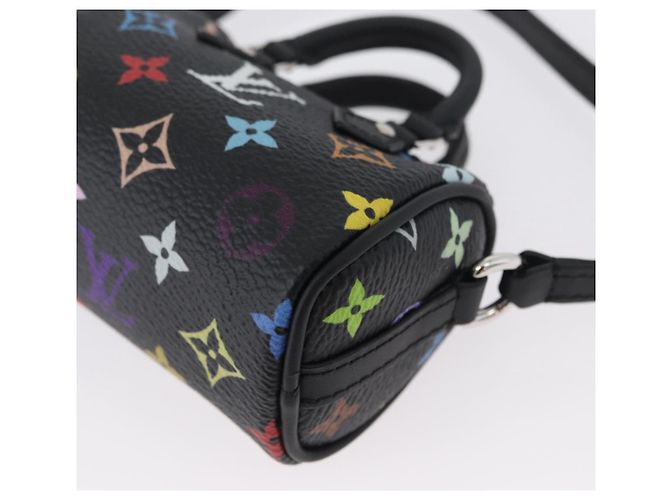 LOUIS VUITTON Multicolor Micro Speedy Taschenanhänger Schwarz M02459 LV Auth 168038SM - Ansicht 17