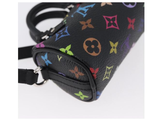 LOUIS VUITTON Multicolor Micro Speedy Taschenanhänger Schwarz M02459 LV Auth 168038SM - Ansicht 18