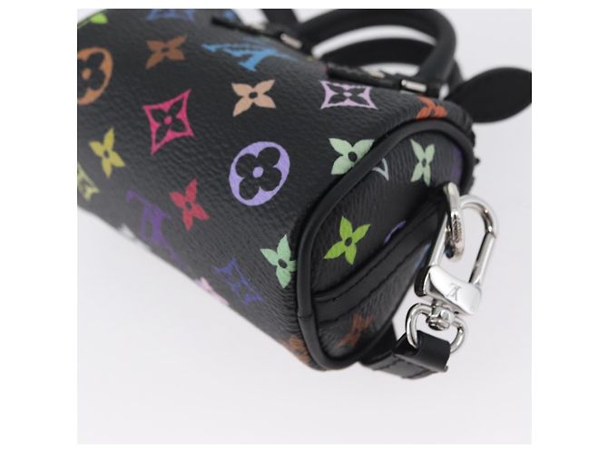 LOUIS VUITTON Multicolor Micro Speedy Taschenanhänger Schwarz M02459 LV Auth 168038SM - Ansicht 19