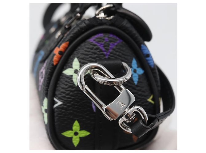 LOUIS VUITTON Multicolor Micro Speedy Taschenanhänger Schwarz M02459 LV Auth 168038SM - Ansicht 20