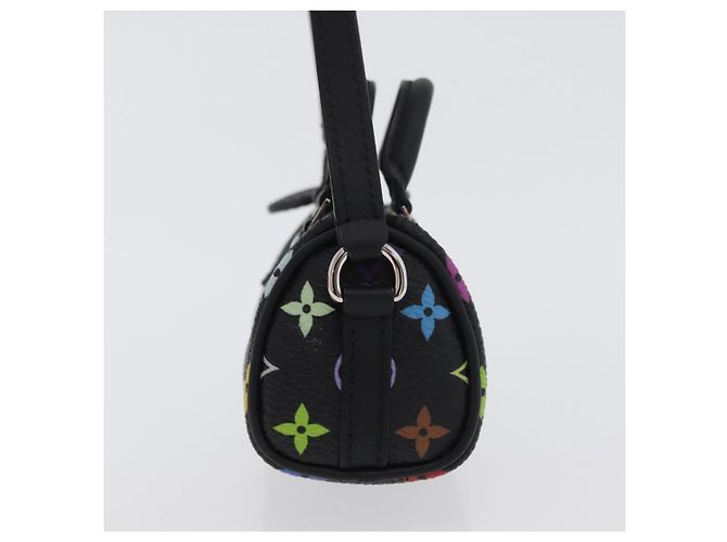 LOUIS VUITTON Multicolor Micro Speedy Taschenanhänger Schwarz M02459 LV Auth 168038SM - Ansicht 3