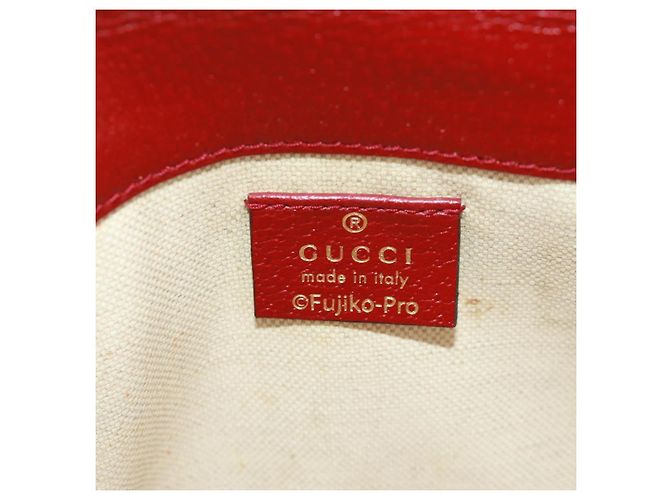 GUCCI GG Supreme Web Sherry Line Marsupio PVC Beige Oro 647817 Auth 173178M D'oro - vista 21