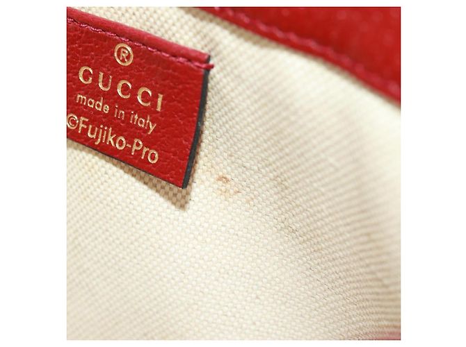 GUCCI GG Supreme Web Sherry Line Marsupio PVC Beige Oro 647817 Auth 173178M D'oro - vista 24