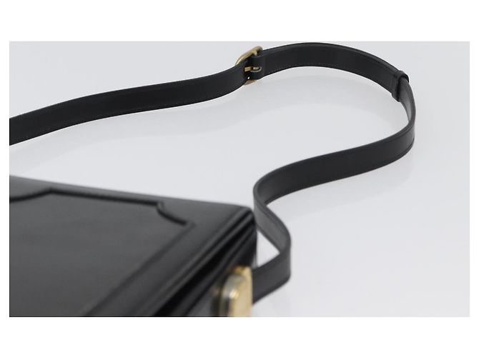 BALLY Borsa a Spalla in Pelle Nera e Oro Auth 173248A Nero D'oro - vista 14