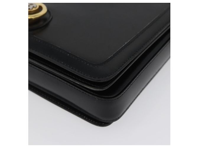 BALLY Borsa a Spalla in Pelle Nera e Oro Auth 173248A Nero D'oro - vista 16