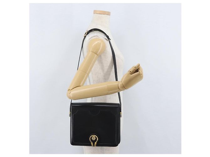 BALLY Borsa a Spalla in Pelle Nera e Oro Auth 173248A Nero D'oro - vista 25