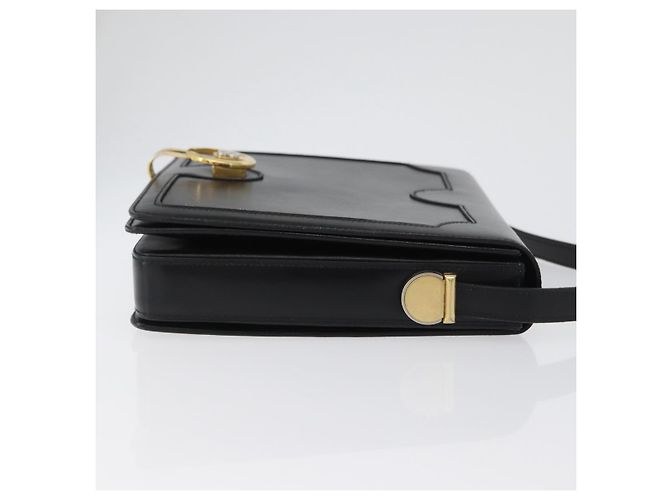 BALLY Borsa a Spalla in Pelle Nera e Oro Auth 173248A Nero D'oro - vista 3