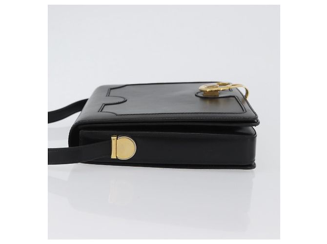 BALLY Borsa a Spalla in Pelle Nera e Oro Auth 173248A Nero D'oro - vista 4