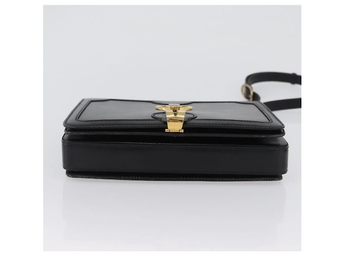 BALLY Borsa a Spalla in Pelle Nera e Oro Auth 173248A Nero D'oro - vista 5