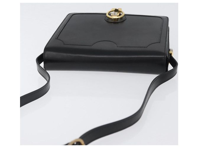 BALLY Borsa a Spalla in Pelle Nera e Oro Auth 173248A Nero D'oro - vista 6