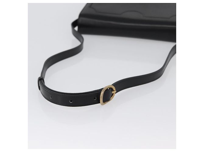 BALLY Borsa a Spalla in Pelle Nera e Oro Auth 173248A Nero D'oro - vista 7