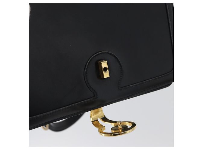 BALLY Borsa a Spalla in Pelle Nera e Oro Auth 173248A Nero D'oro - vista 9