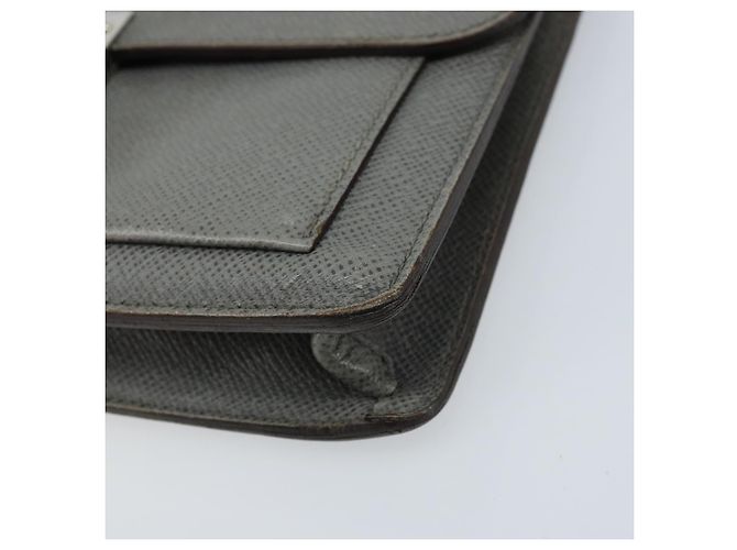 LOUIS VUITTON Clutch Taiga Selenga Ardoise M30782 LV Auth ka010 Grigio - vista 14