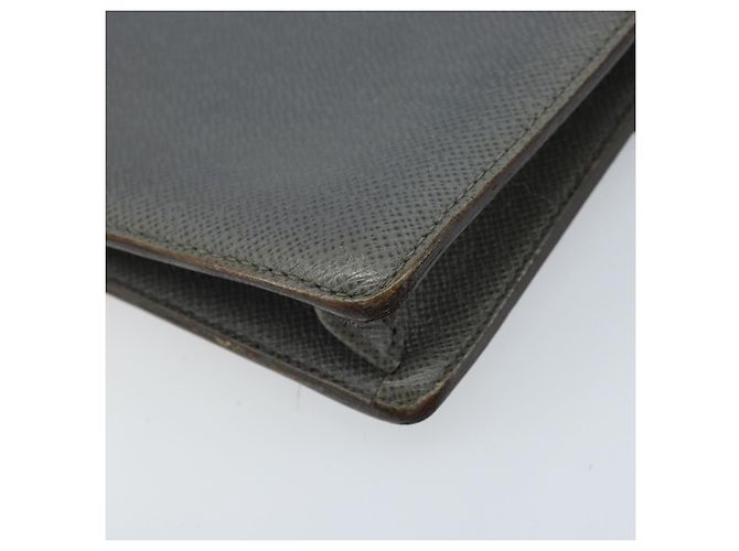 LOUIS VUITTON Clutch Taiga Selenga Ardoise M30782 LV Auth ka010 Grigio - vista 16