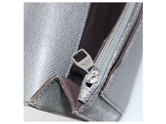 LOUIS VUITTON Clutch Taiga Selenga Ardoise M30782 LV Auth ka010 Grigio - vista 22
