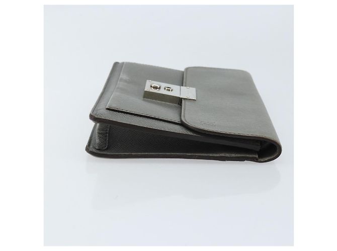LOUIS VUITTON Clutch Taiga Selenga Ardoise M30782 LV Auth ka010 Grigio - vista 3