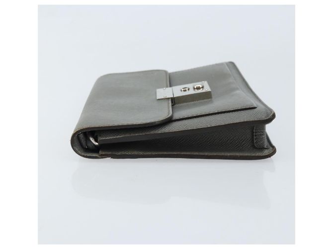 LOUIS VUITTON Clutch Taiga Selenga Ardoise M30782 LV Auth ka010 Grigio - vista 4