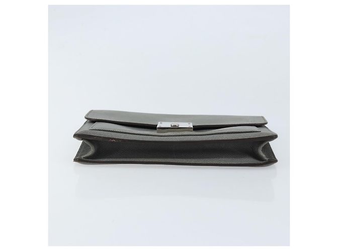 LOUIS VUITTON Clutch Taiga Selenga Ardoise M30782 LV Auth ka010 Grigio - vista 6
