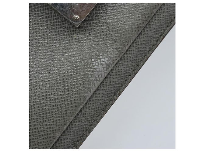 LOUIS VUITTON Clutch Taiga Selenga Ardoise M30782 LV Auth ka010 Grigio - vista 7