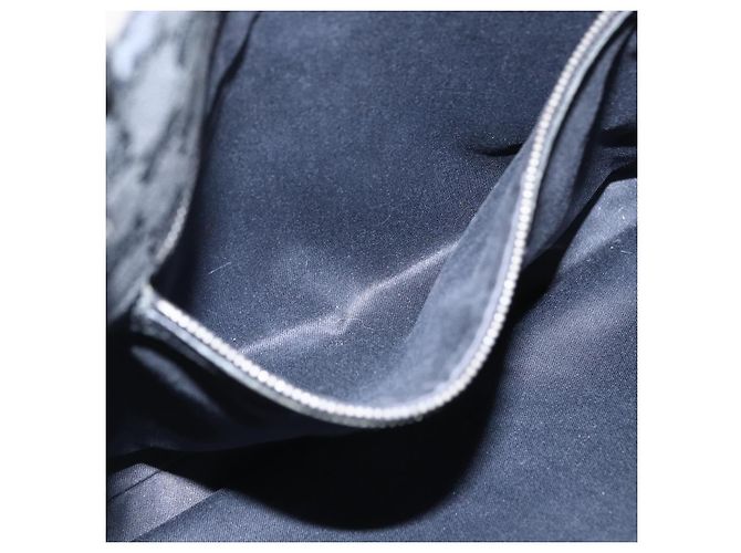 Borsa Tote GG Canvas Gucci Nera 109140 Auth ep13339 Nero - vista 11
