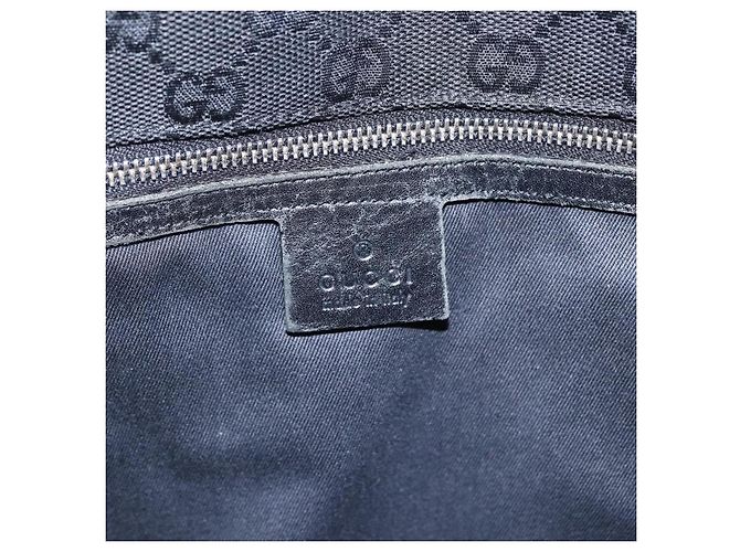 Borsa Tote GG Canvas Gucci Nera 109140 Auth ep13339 Nero - vista 17