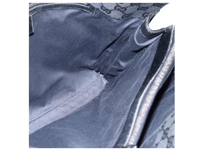 Borsa Tote GG Canvas Gucci Nera 109140 Auth ep13339 Nero - vista 18