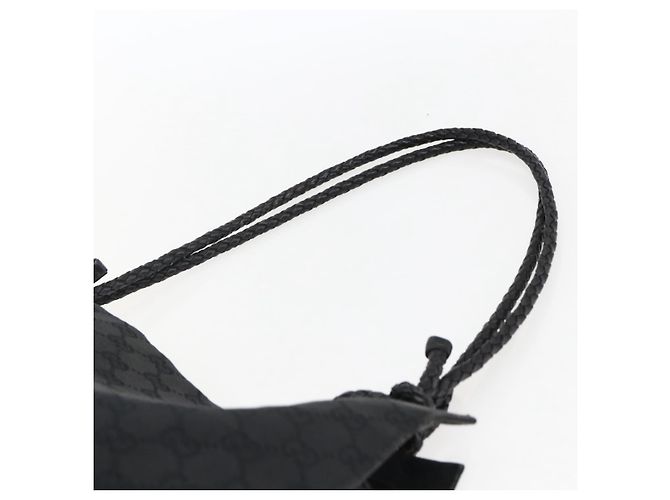 Borsa Tote GG Canvas Gucci Nera 109140 Auth ep13339 Nero - vista 8