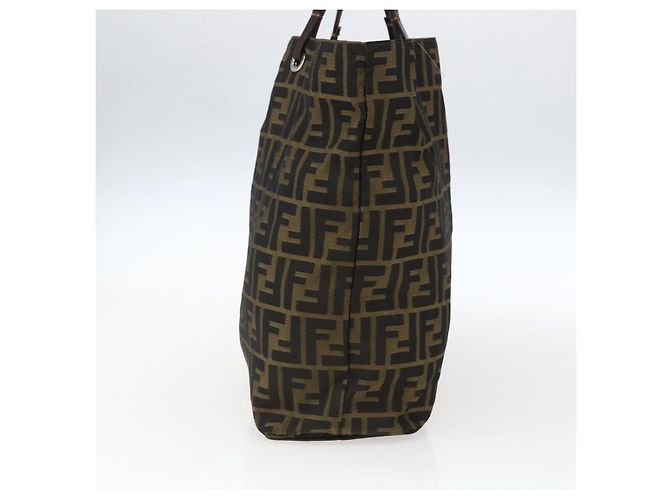 FENDI Zucca Canvas Tote Bag Braun Schwarz Auth 173613 - Ansicht 3