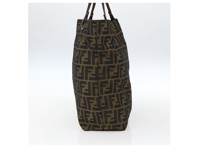 FENDI Zucca Canvas Tote Bag Braun Schwarz Auth 173613 - Ansicht 4