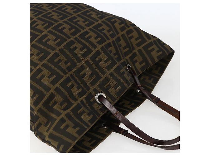 FENDI Zucca Canvas Tote Bag Braun Schwarz Auth 173613 - Ansicht 6