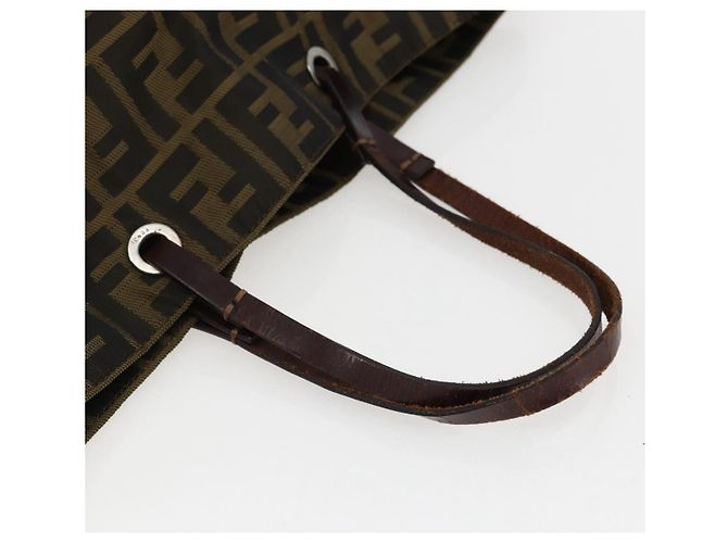 FENDI Zucca Canvas Tote Bag Braun Schwarz Auth 173613 - Ansicht 7