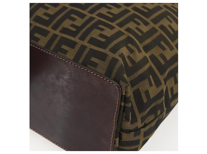FENDI Zucca Canvas Tote Bag Braun Schwarz Auth 173613 - Ansicht 9