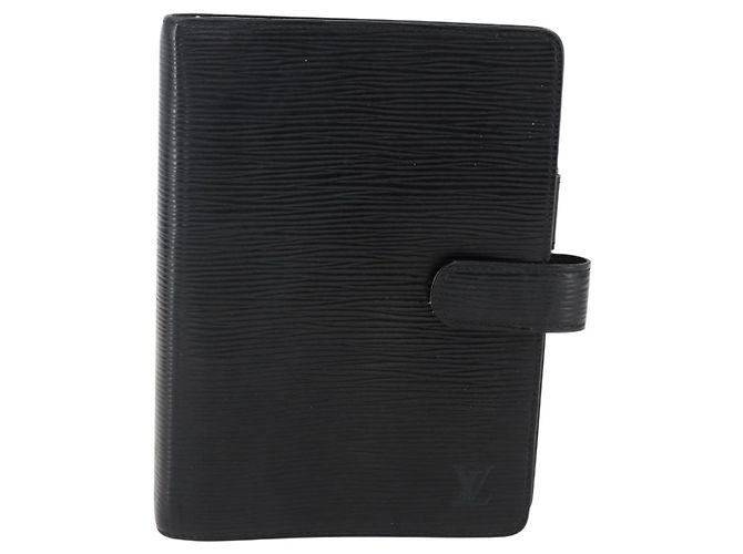 CUBIERTA DE AGENDA MM EPI LOUIS VUITTON NEGRA R20042 LV Auth am10744 Negro - vista 13