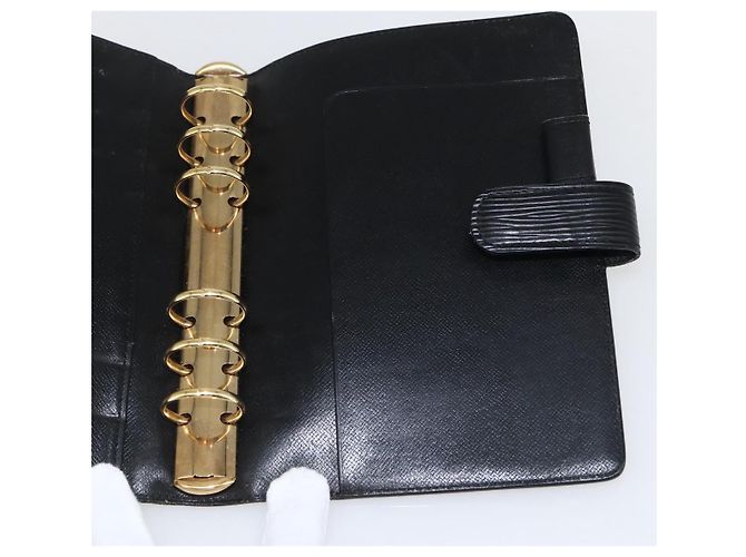 CUBIERTA DE AGENDA MM EPI LOUIS VUITTON NEGRA R20042 LV Auth am10744 Negro - vista 19