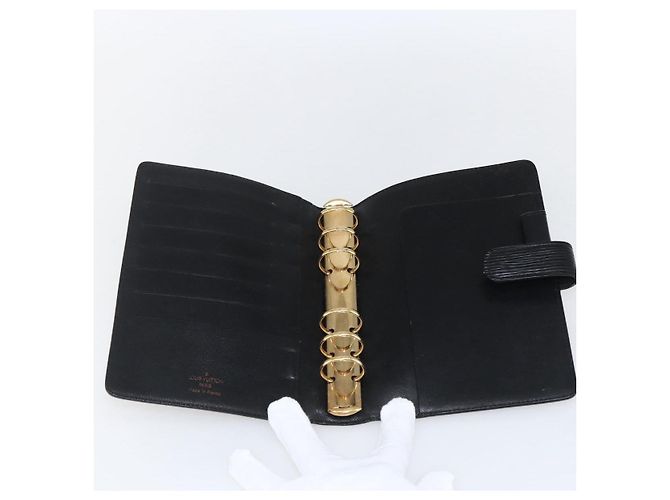CUBIERTA DE AGENDA MM EPI LOUIS VUITTON NEGRA R20042 LV Auth am10744 Negro - vista 8